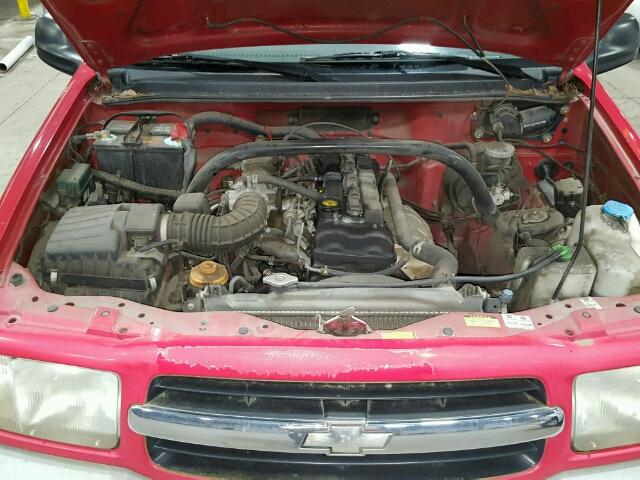 2CNBE13C5X6903800 - 1999 CHEVROLET TRACKER RED photo 7