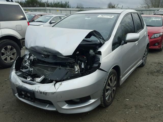 JHMGE8H50DC045974 - 2013 HONDA FIT SPORT SILVER photo 2