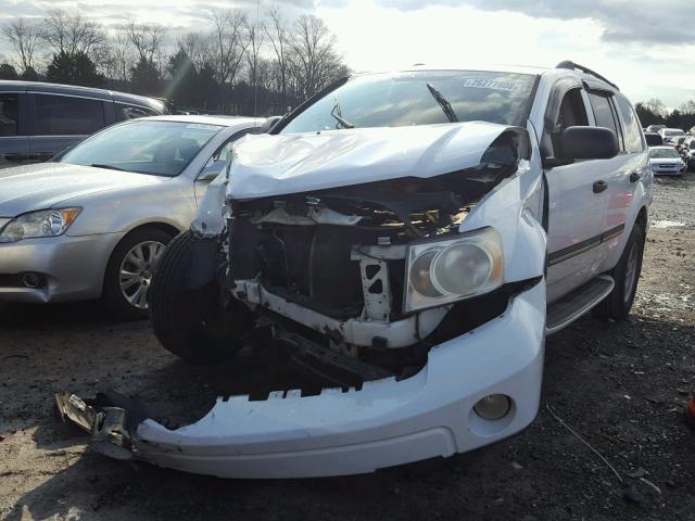 1D8HD48P77F540809 - 2007 DODGE DURANGO SL WHITE photo 2