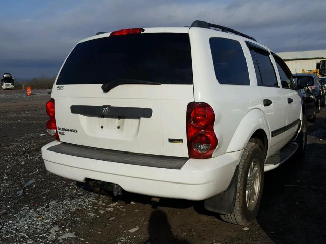 1D8HD48P77F540809 - 2007 DODGE DURANGO SL WHITE photo 4