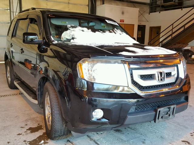 5FNYF4H72BB038912 - 2011 HONDA PILOT EXLN BLACK photo 1