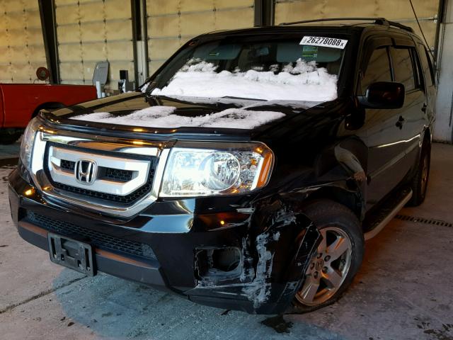 5FNYF4H72BB038912 - 2011 HONDA PILOT EXLN BLACK photo 2