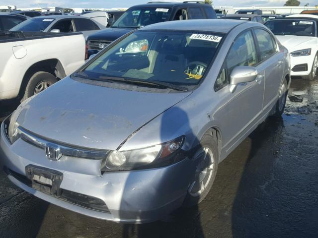 JHMFA36237S020466 - 2007 HONDA CIVIC HYBR SILVER photo 2