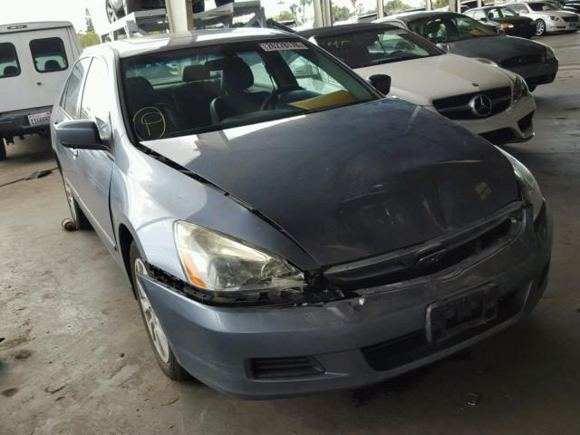 1HGCM66547A073613 - 2007 HONDA ACCORD EX BLUE photo 1