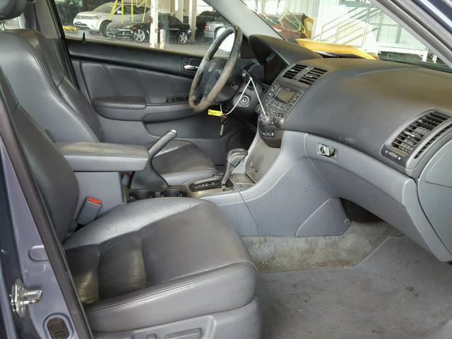 1HGCM66547A073613 - 2007 HONDA ACCORD EX BLUE photo 5