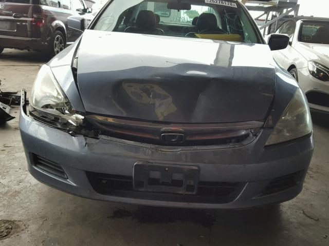 1HGCM66547A073613 - 2007 HONDA ACCORD EX BLUE photo 9