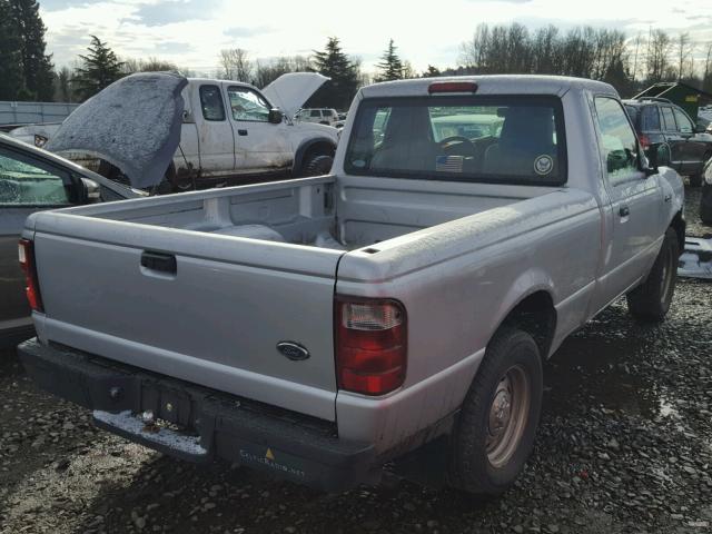 1FTYR10D44PA06981 - 2004 FORD RANGER SILVER photo 4