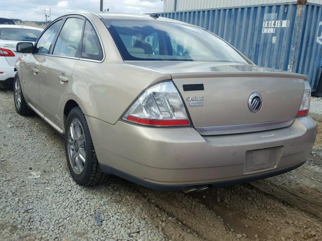 1MEHM42W88G609628 - 2008 MERCURY SABLE PREM GOLD photo 3