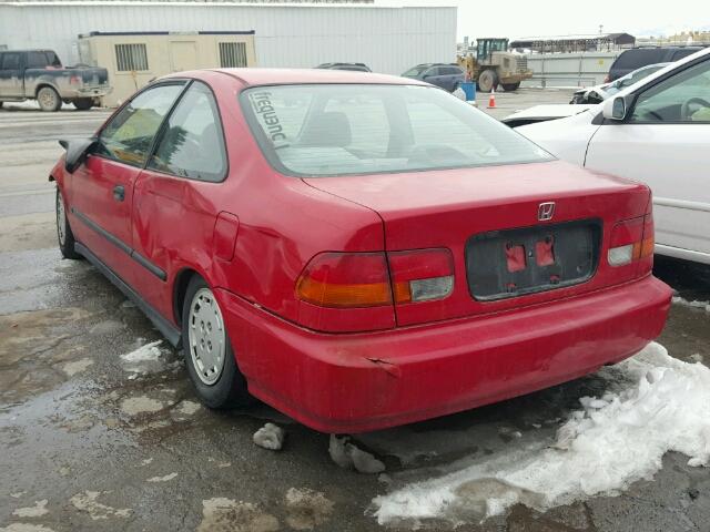 1HGEJ7124WL009997 - 1998 HONDA CIVIC HX RED photo 3