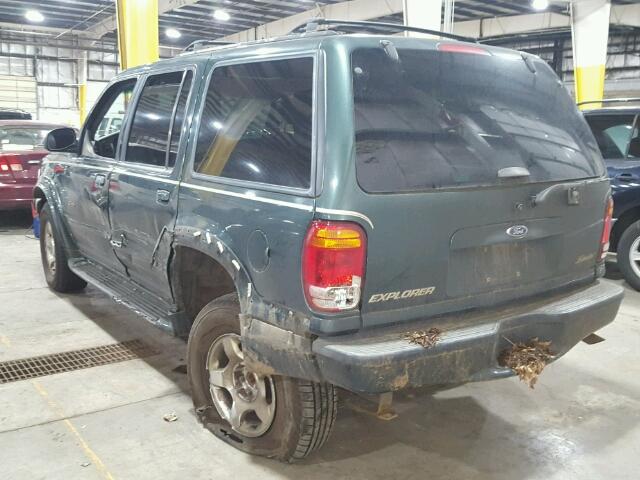 1FMZU34E3XZB25336 - 1999 FORD EXPLORER GREEN photo 3