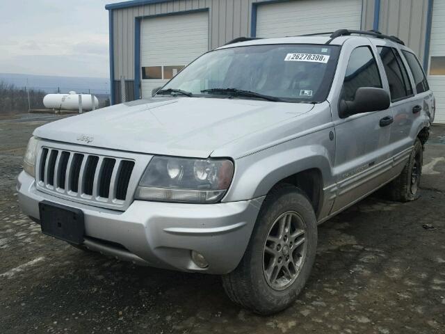 1J4GW48S94C384790 - 2004 JEEP GRAND CHER SILVER photo 2