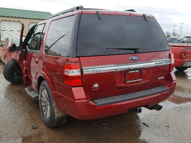 1FMJU1JT0HEA70082 - 2017 FORD EXPEDITION RED photo 3