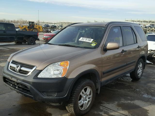 JHLRD78812C046018 - 2002 HONDA CR-V EX GOLD photo 2