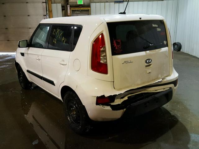 KNDJT2A64D7777014 - 2013 KIA SOUL + WHITE photo 3