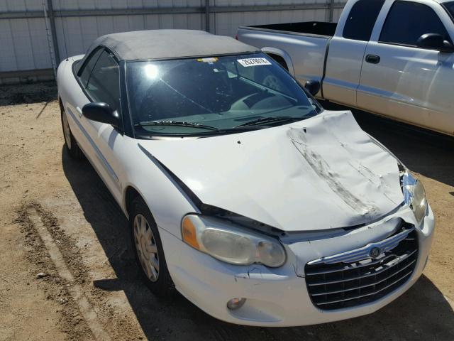 1C3EL45X25N602617 - 2005 CHRYSLER SEBRING WHITE photo 1