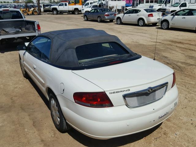 1C3EL45X25N602617 - 2005 CHRYSLER SEBRING WHITE photo 3