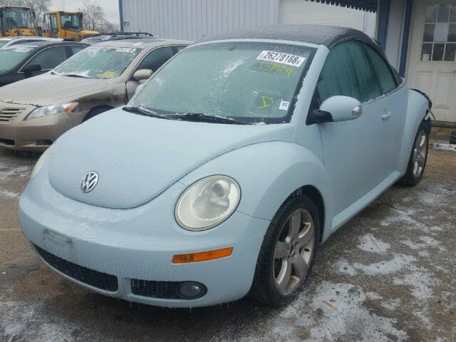 3VWSF31Y46M315772 - 2006 VOLKSWAGEN NEW BEETLE BLUE photo 2