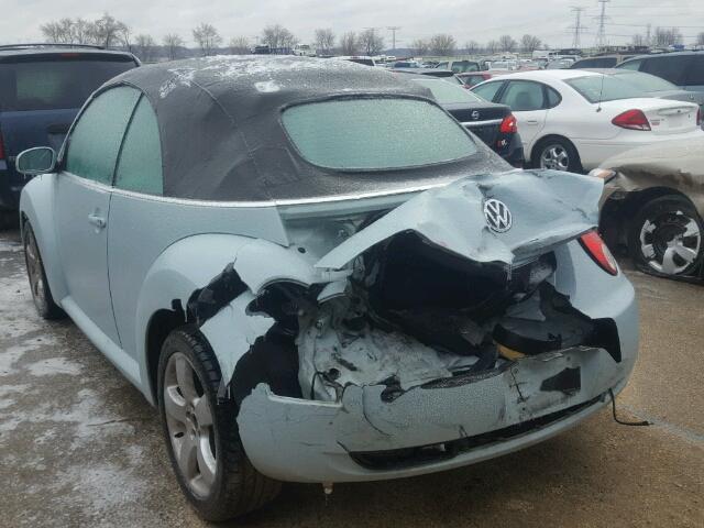 3VWSF31Y46M315772 - 2006 VOLKSWAGEN NEW BEETLE 蓝色 照片 3