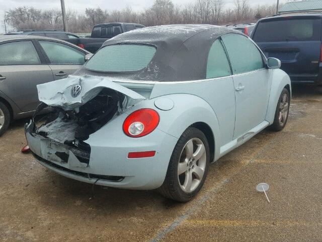 3VWSF31Y46M315772 - 2006 VOLKSWAGEN NEW BEETLE 蓝色 照片 4