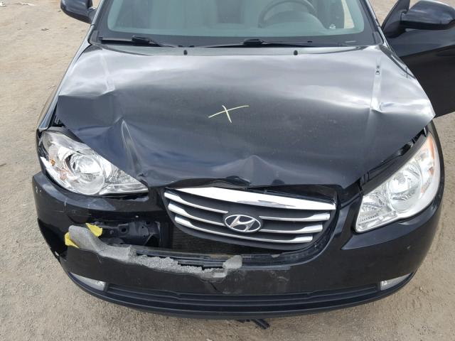 KMHDU4AD6AU207741 - 2010 HYUNDAI ELANTRA BL BLACK photo 7