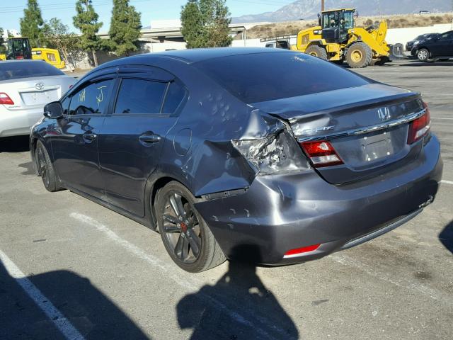 19XFB2F93DE214581 - 2013 HONDA CIVIC EXL CHARCOAL photo 3