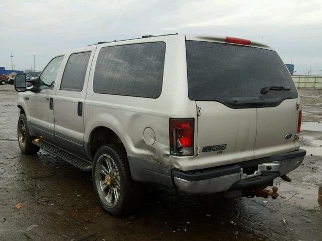 1FMNU41L73EA42341 - 2003 FORD EXCURSION SILVER photo 3