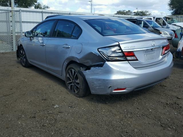 19XFB2F86FE244278 - 2015 HONDA CIVIC EX SILVER photo 3