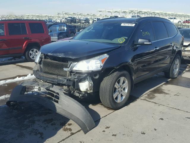 1GNKVGED6CJ136038 - 2012 CHEVROLET TRAVERSE L BLACK photo 2