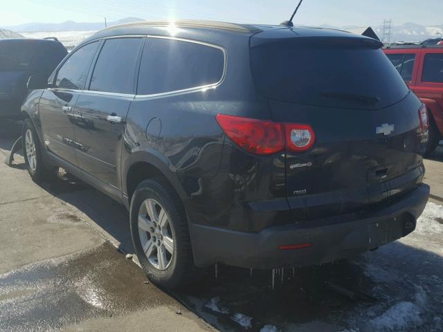 1GNKVGED6CJ136038 - 2012 CHEVROLET TRAVERSE L BLACK photo 3