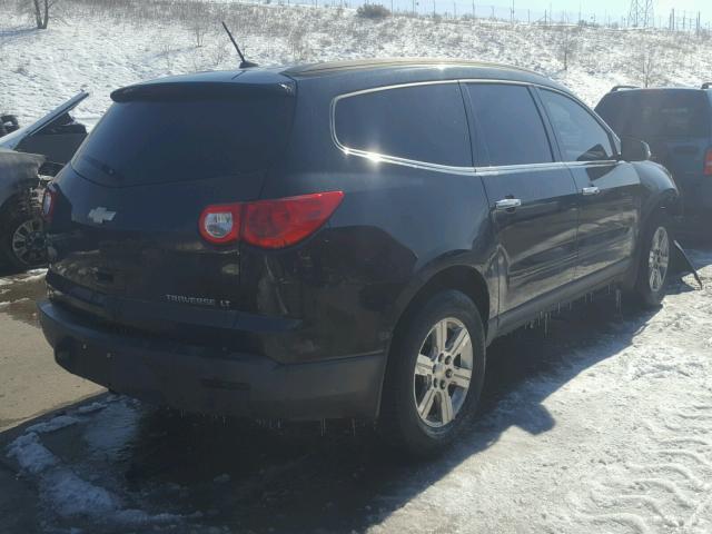 1GNKVGED6CJ136038 - 2012 CHEVROLET TRAVERSE L BLACK photo 4