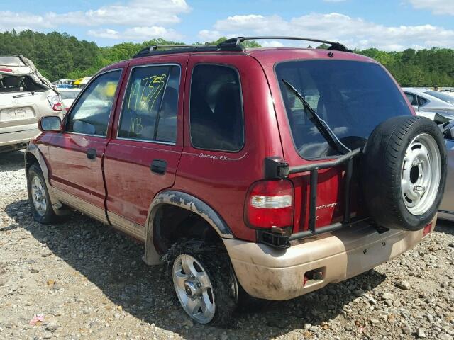 KNDJB7233X5586785 - 1999 KIA SPORTAGE RED photo 3