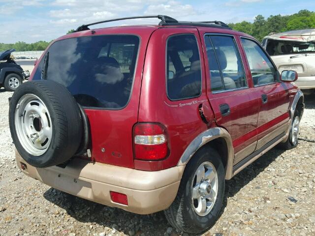 KNDJB7233X5586785 - 1999 KIA SPORTAGE RED photo 4