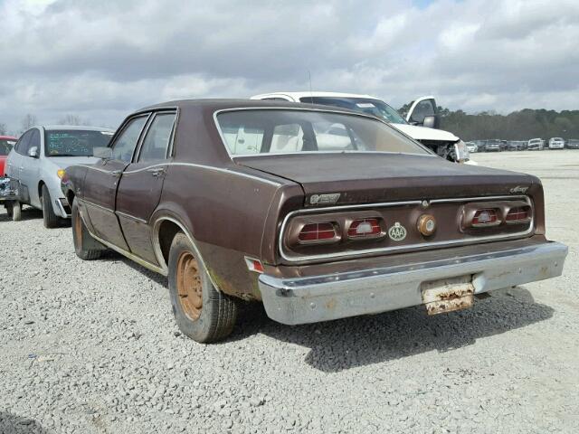 6K30L511485 - 1976 MERCURY COMET BROWN photo 3