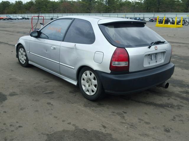 2HGEJ6448YH107972 - 2000 HONDA CIVIC DX SILVER photo 3