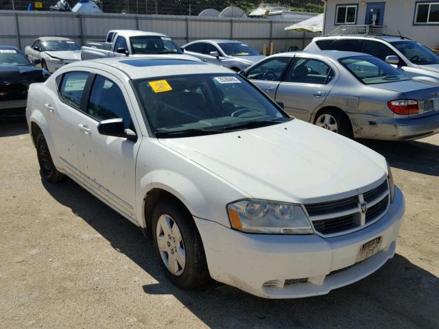 1B3LC46K28N669911 - 2008 DODGE AVENGER SE WHITE photo 1