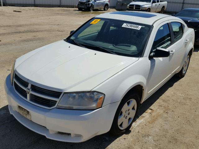 1B3LC46K28N669911 - 2008 DODGE AVENGER SE WHITE photo 2