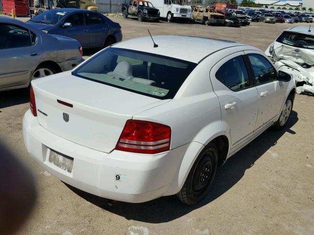 1B3LC46K28N669911 - 2008 DODGE AVENGER SE WHITE photo 4