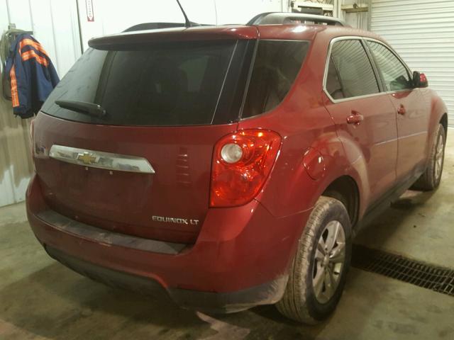 1GNALBEK4EZ136790 - 2014 CHEVROLET EQUINOX LT MAROON photo 4