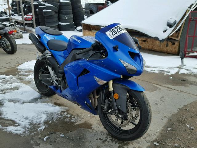 JKAZXCD137A024864 - 2007 KAWASAKI ZX1000 D BLUE photo 1