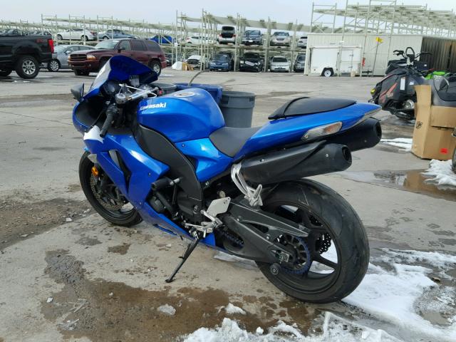 JKAZXCD137A024864 - 2007 KAWASAKI ZX1000 D BLUE photo 3