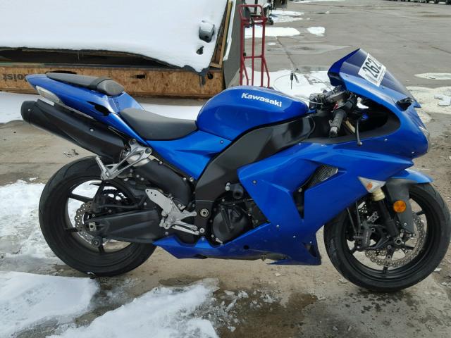 JKAZXCD137A024864 - 2007 KAWASAKI ZX1000 D BLUE photo 5