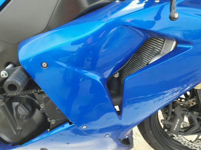 JKAZXCD137A024864 - 2007 KAWASAKI ZX1000 D BLUE photo 7