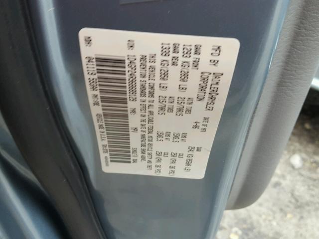 1D4GP24R96B689129 - 2006 DODGE GRAND CARA BLUE photo 10