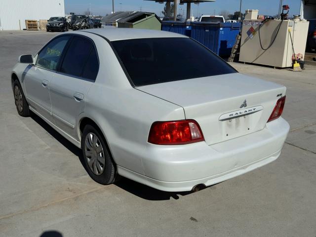 4A3AA46G73E117155 - 2003 MITSUBISHI GALANT ES WHITE photo 3