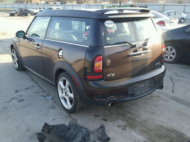 WMWMM335X9TP91516 - 2009 MINI COOPER S C BROWN photo 3