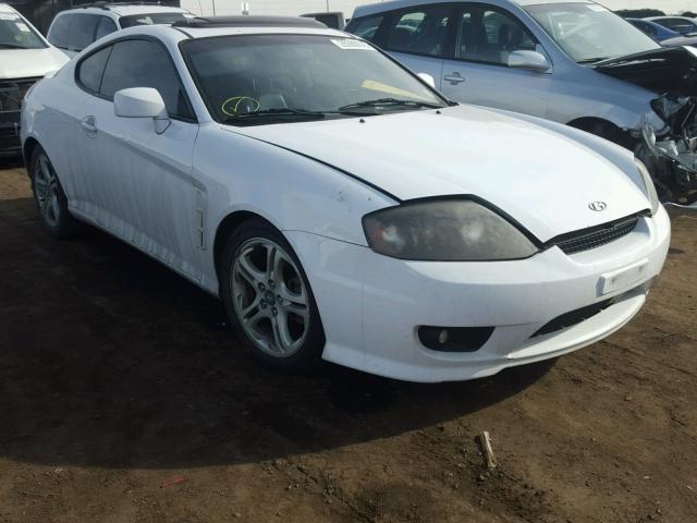 KMHHN65F86U218902 - 2006 HYUNDAI TIBURON GT WHITE photo 1