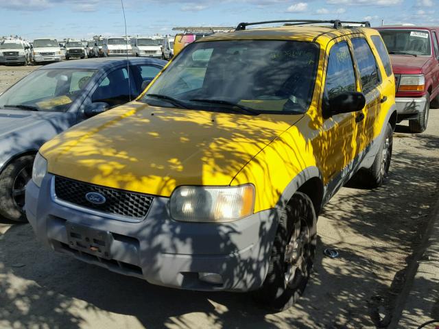 1FMYU03171KB14560 - 2001 FORD ESCAPE XLT YELLOW photo 2