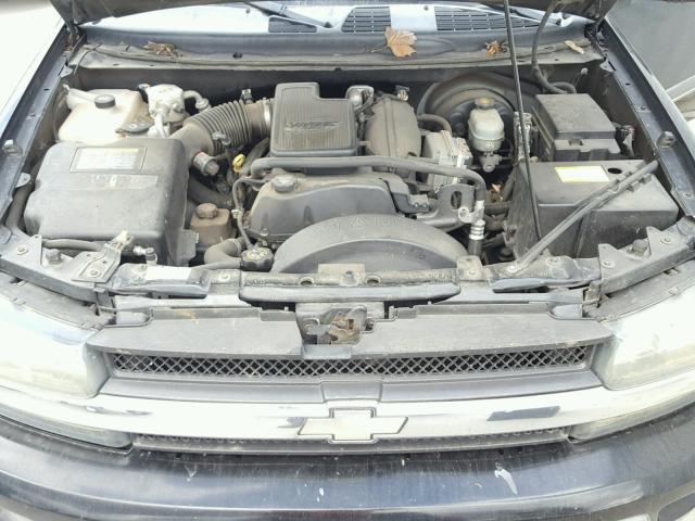 1GNDS13S822508567 - 2002 CHEVROLET TRAILBLAZE BLACK photo 7