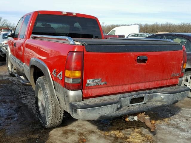 2GTEK19T911123854 - 2001 GMC NEW SIERRA RED photo 3