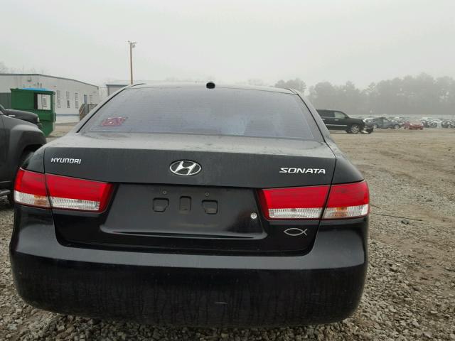 5NPET46C17H284225 - 2007 HYUNDAI SONATA GLS BLACK photo 9